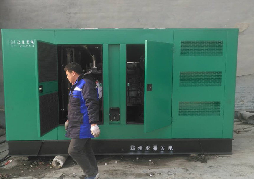 宜鑫建材两台350KW静音机组